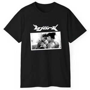 Bjork Black Graphic cotton T-Shirt